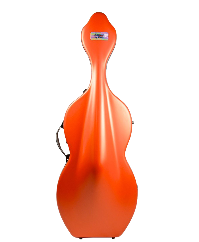 SHAMROCK 大提琴盒-輪子 (橘紅)