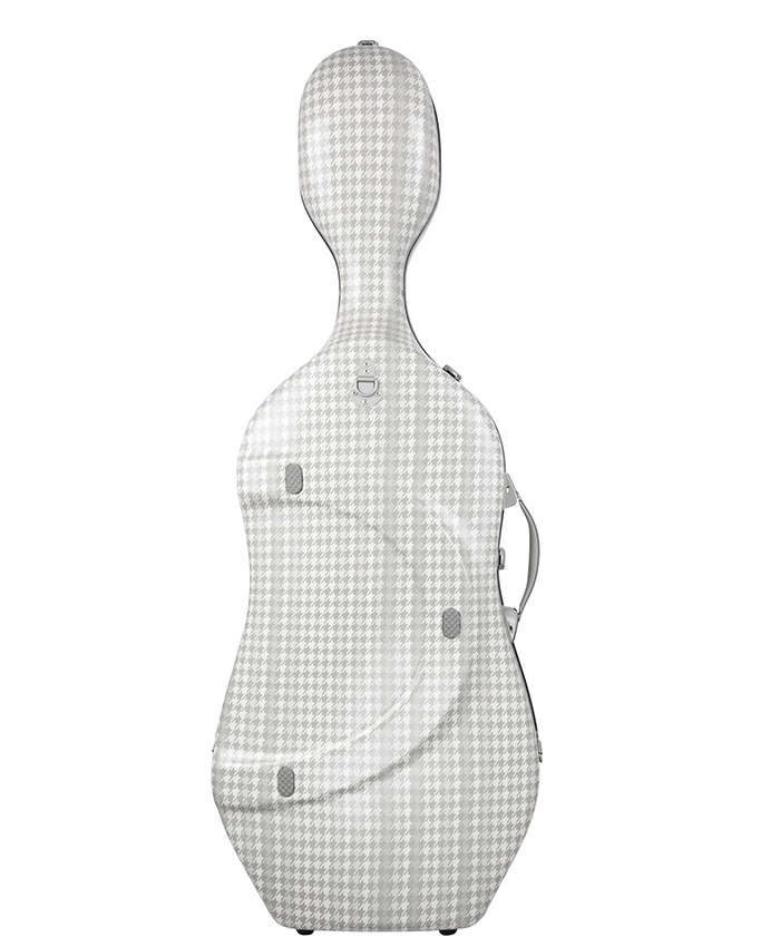 CABOURG 千鳥紋系列 大提琴盒 (銀邊)